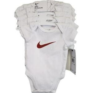 Nike Infant Baby Bodysuits Sports Variety 5-Pack White Size 3M New